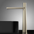 Mitigeur Lavabo Conique Laiton Bec Plat, Modèle Haut ou Court, 5 Finitions