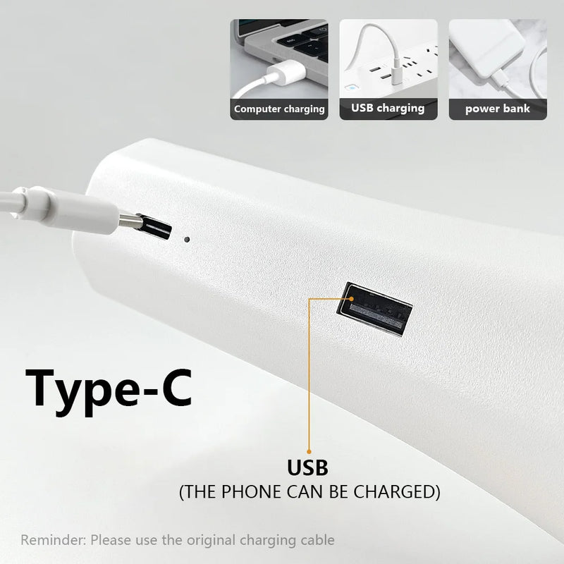 Lampe de Table LED Rechargeable USB à la Pièce, 3 Modèles