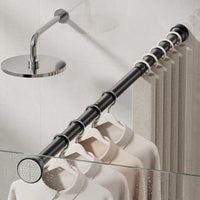 Barre de Douche Télescopique Inox, Noir ou Blanc, 70 à 280 cm
