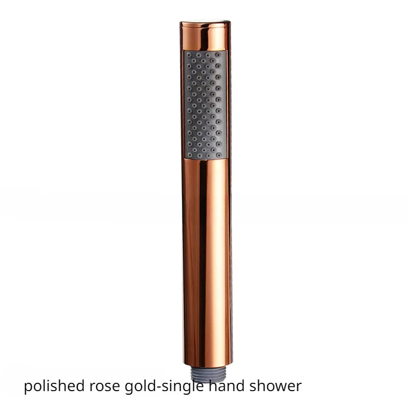 Pommeau de Douche Cylindrique Inox, 9 Finitions, Seul ou avec Flexible