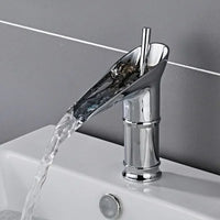 Mitigeur Lavabo Cascade Laiton Bec Haut