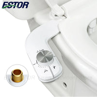 Bidet Toilette Non Électrique Double Buse Autonettoyante Eau Froide
