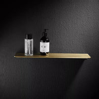 Étagère de Salle de Bain d'Angle Dorée Brossée 20 à 50 cm