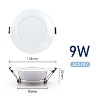 Spot LED Encastrable Cuisine Rond Blanc sans Transformateur, 3 à 15 W