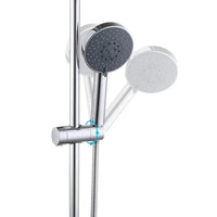 Support Douchette Coulissant Chromé pour Rail 24 mm ou 18-25 mm