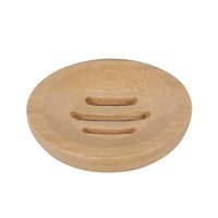 Porte-Savon en Bambou Naturel, 12 Modèles Ronds, Ovales ou Rectangulaires