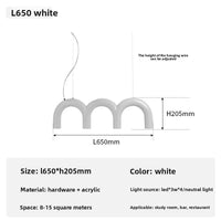 Suspension Cuisine LED Arches Colorées, 2 à 12 LED, 6 Coloris