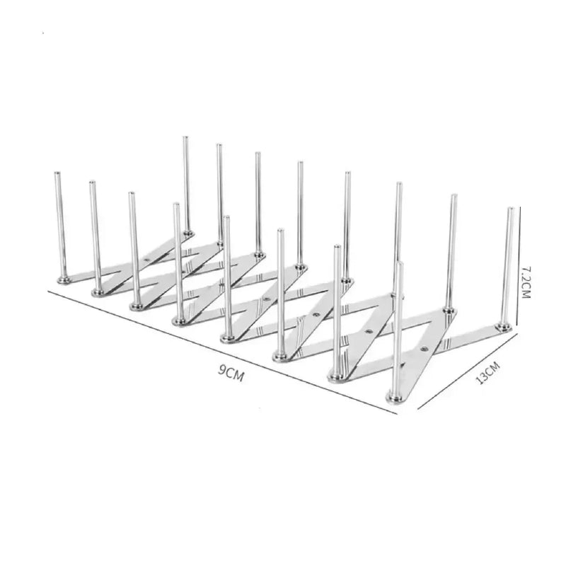 Support Rétractable pour Couvercles de Casseroles Inox 2 Pièces