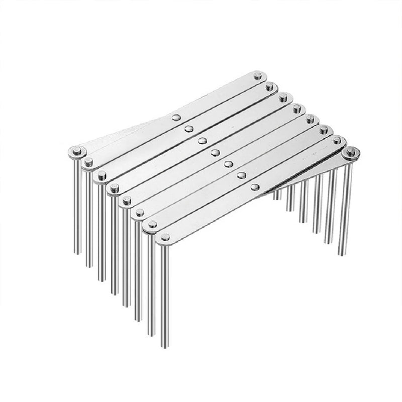 Range-Couvercle Rétractable et Pliable en Inox pour Assiettes, 13 cm Replié