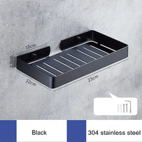 Porte-Savon Mural en Inox Grillagé avec Vidange