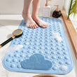 Tapis de Douche Massant Ventouses Trous de Vidange 40x70cm