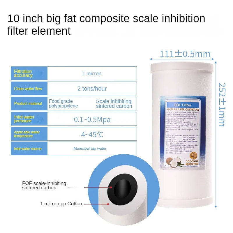 Système de Filtration Toute la Maison, Boîtier 10 ou 20 Pouces