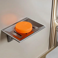 Porte-Savon Mural Aluminium à Panneau Ajouré 13,5 x 9,4 cm
