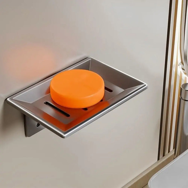 Porte-Savon Mural Aluminium à Panneau Ajouré 13,5 x 9,4 cm