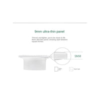 Aérateur Mural Ultra Fin 9 mm, Façade 14,3 à 24,8 cm, Blanc
