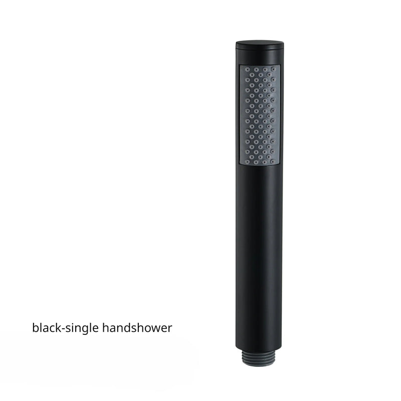 Pommeau de Douche Cylindrique Inox, 9 Finitions, Seul ou avec Flexible
