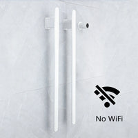 Sèche-Serviette Électrique Encastré Vertical 2 Barres Inox 84 cm, WiFi en Option