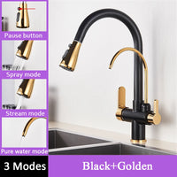 Mitigeur Cuisine Col de Cygne Eau Filtrée Extractible, 8 Finitions