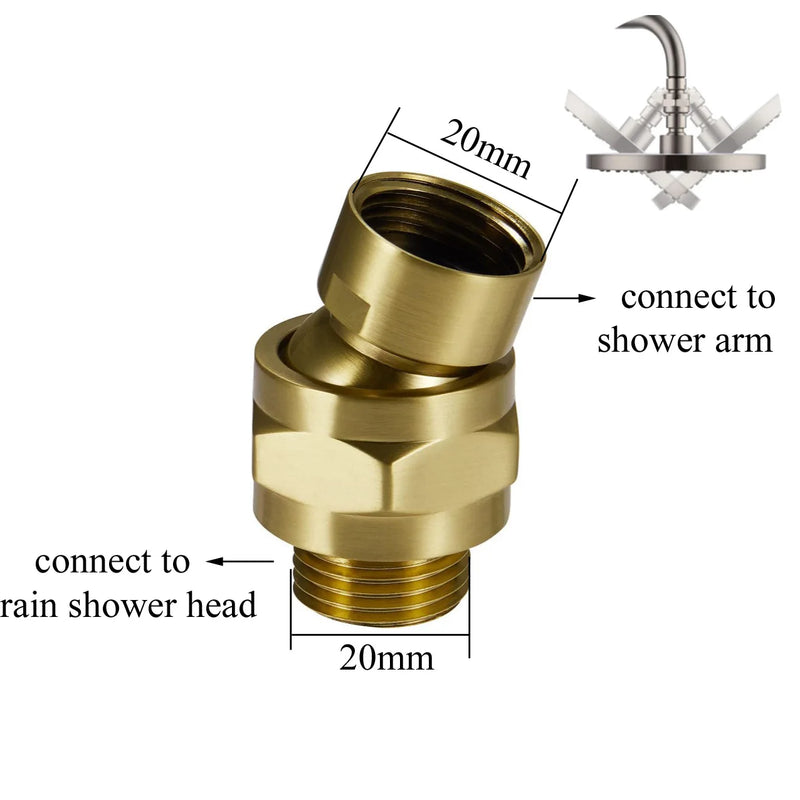 Rotule Orientable et Pommeau de Douche G1/2 à la Pièce, 18 Articles