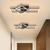 Plafonnier LED Cuisine Cadre Pivotant Noir ou Blanc, 20 W, 42 cm