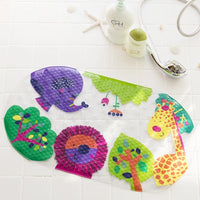 Tapis de Douche Ovale à Bulles Ventouses Anti-Moisissure