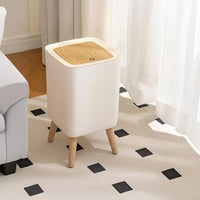 Poubelle Salle de Bain à Pression Blanche 10 Litres