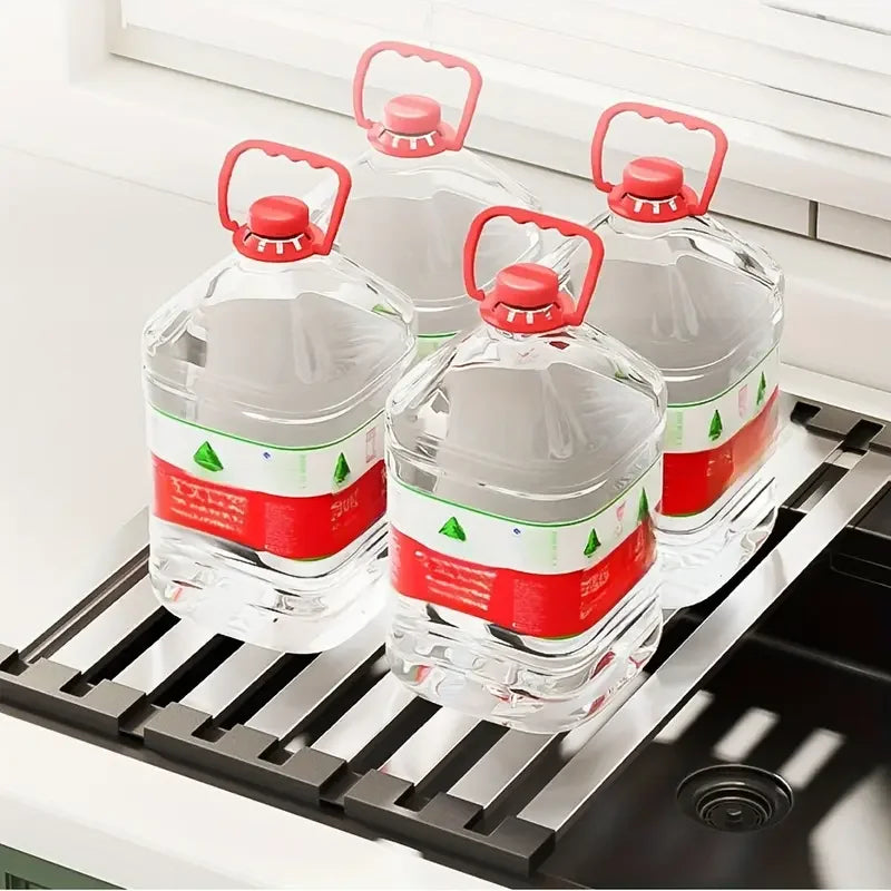 Égouttoir à Vaisselle Pliable Télescopique Inox 45-50 cm