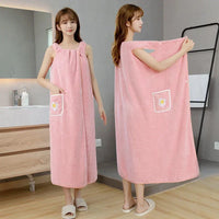 Serviette de Bain Robe pour Femme à Poche Marguerite, 100 x 130 cm