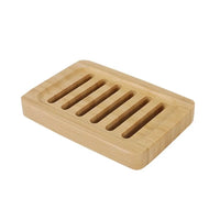 Porte-Savon en Bambou Naturel, 12 Modèles Ronds, Ovales ou Rectangulaires