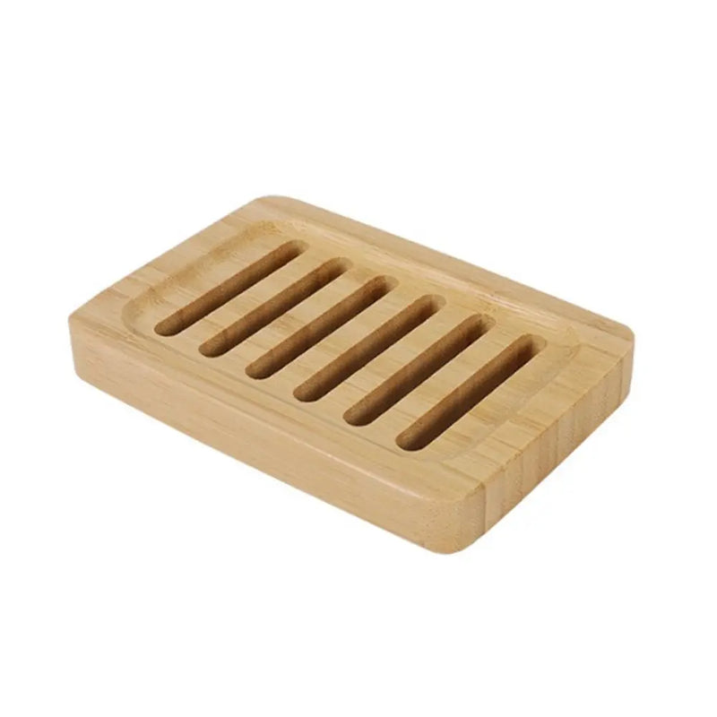 Porte-Savon en Bambou Naturel, 12 Modèles Ronds, Ovales ou Rectangulaires