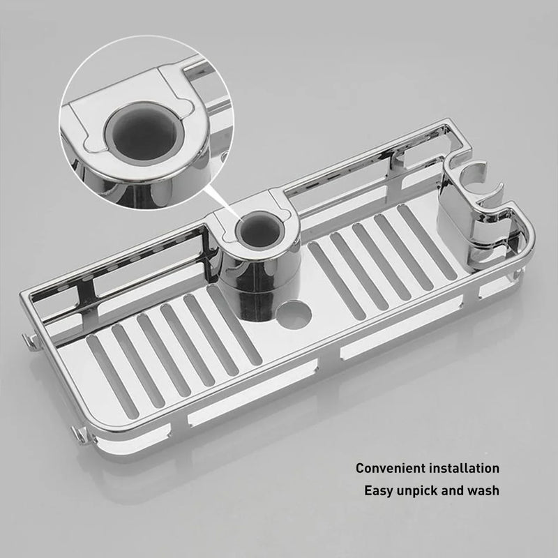 Étagère de Douche pour Barre Chromée, Tige 24 à 25 mm