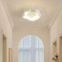 Plafonnier LED Cuisine Forme Organique Noir Blanc