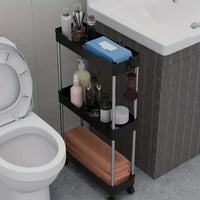 Chariot Étroit Salle de Bain à Roulettes 3 ou 4 Niveaux