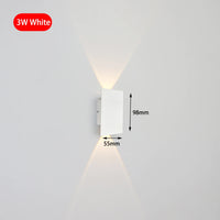 Applique Murale LED Rectangulaire Haut et Bas, Aluminium, 9,8 à 61 cm