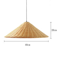 Suspension Cuisine Cône Tressé Beige ou Brun, Ø 40 à 80 cm