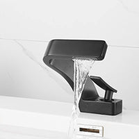 Mitigeur Lavabo Cascade Design Laiton Monotrou, 8 Finitions, Bonde en Option