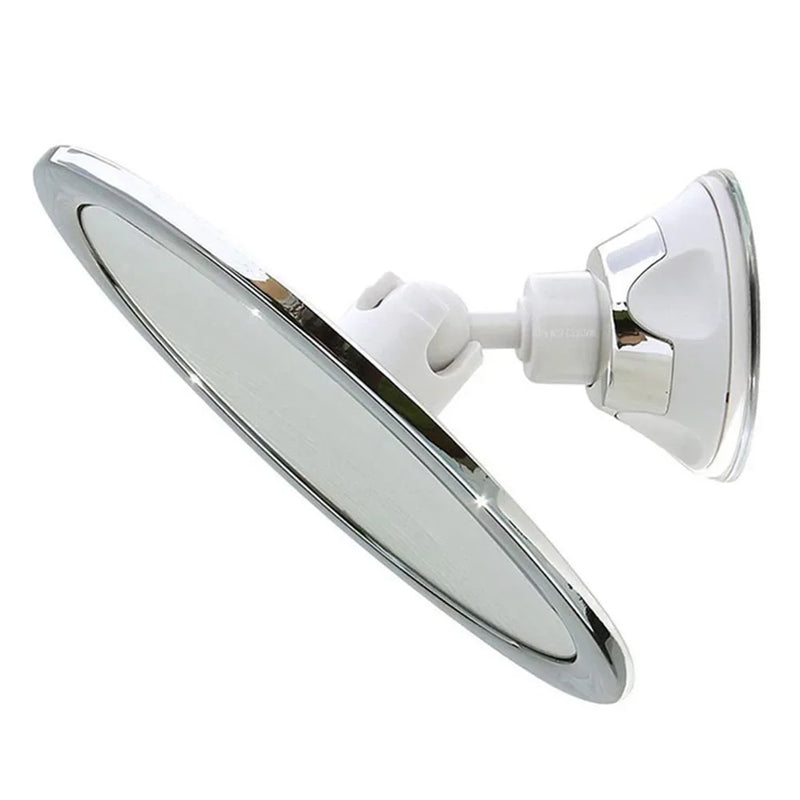 Miroir de Douche Anti-Buée Ventouse Rotation 360 Rond 17 cm