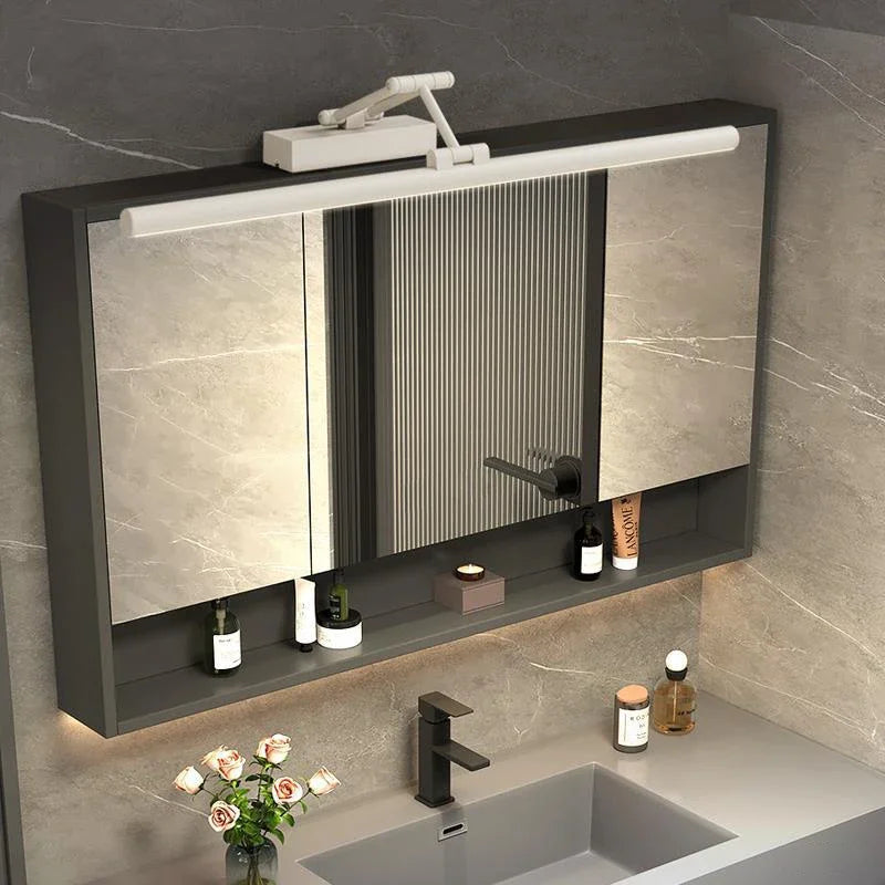 Applique Salle de Bain LED à Bras Articulé Noir ou Blanc 40 à 100 cm