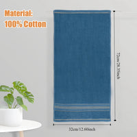 Serviette de Toilette Coton à Liseré Doré 32 x 72 cm
