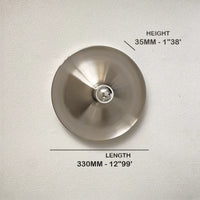 Plafonnier Cuisine Plat et Applique Murale Disque Ø 33 cm, 5 Coloris