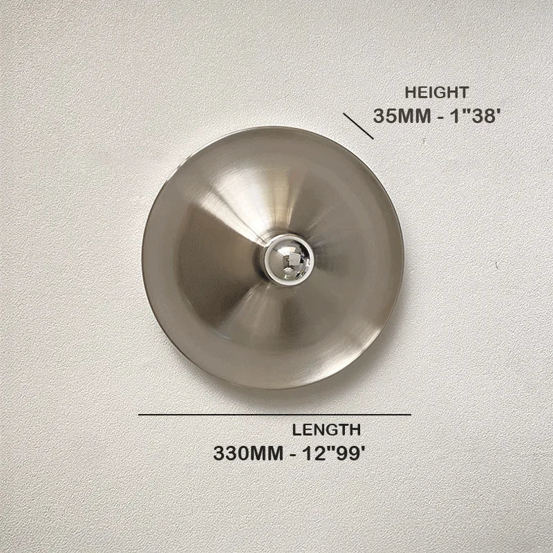 Plafonnier Cuisine Plat et Applique Murale Disque Ø 33 cm, 5 Coloris