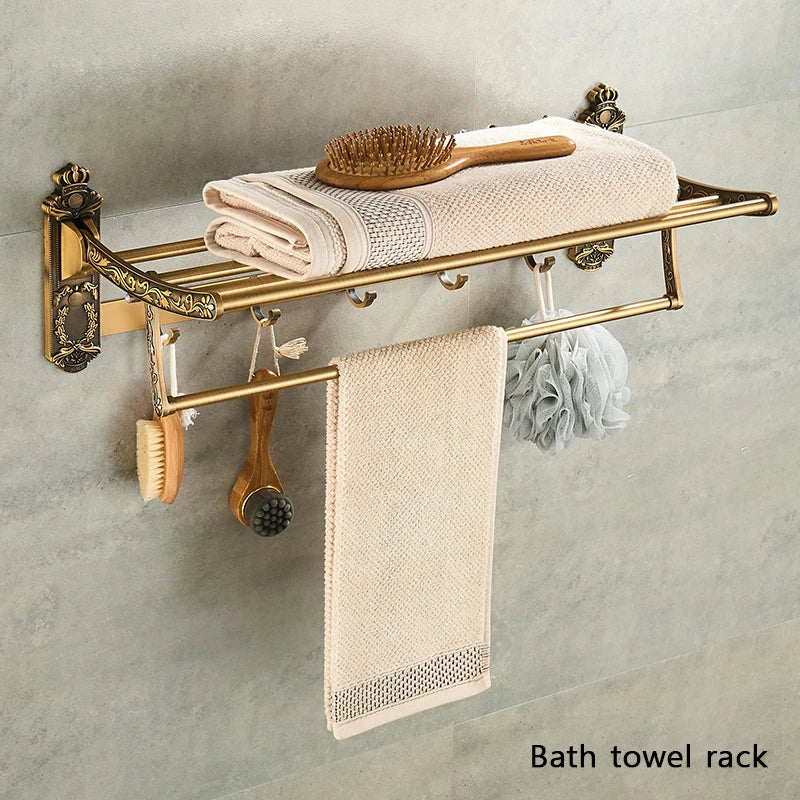 Ensemble d'Accessoires Salle de Bain Rétro Brossé