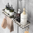 Étagère de Douche sur Barre Aluminium Sans Perçage
