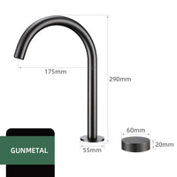 Mitigeur Lavabo Haut 2 Trous Laiton, Bec Pivotant 360°, 5 Finitions