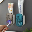 Distributeur de Dentifrice Mural Automatique Porte-Brosse, 1 ou 2 Pièces