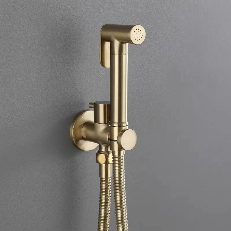 Douchette WC Murale avec Robinet d'Arrêt et Flexible 1,2 m, 5 Finitions