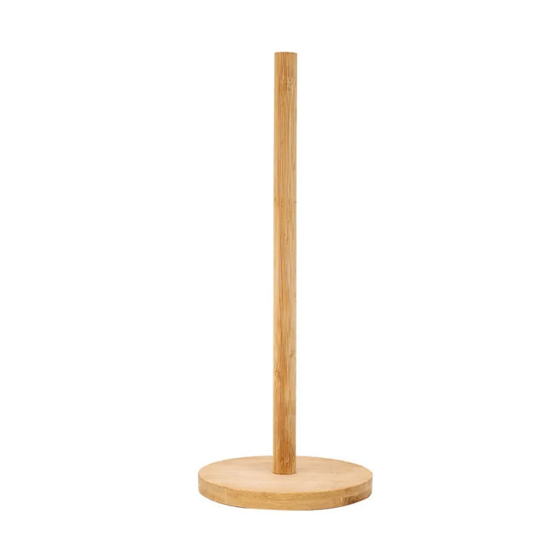 Porte-Essuie-Tout en Bois à Poser, Support Courbe 15 cm ou Tige Droite