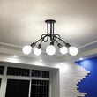 Plafonnier Cuisine Branches 3 ou 5 Lampes E27, Noir, Blanc ou Doré
