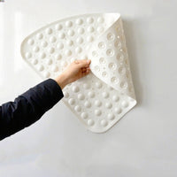 Tapis de Douche d'Angle Antidérapant Ventouses 53cm