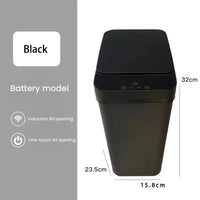 Poubelle Salle de Bain Automatique 12L Anti-Odeurs Capteur